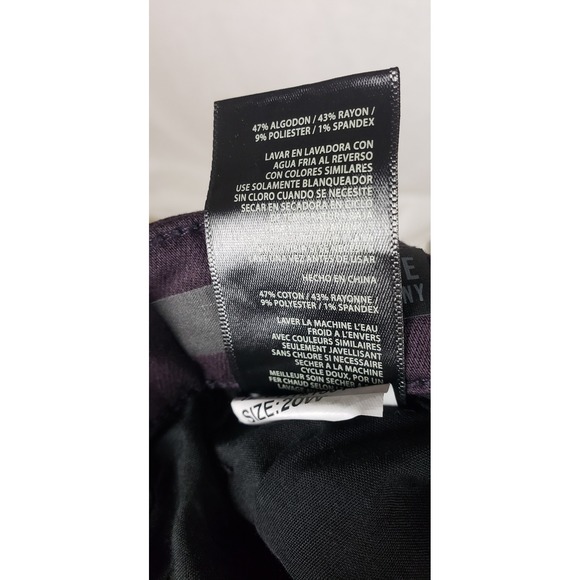 Kut from the Kloth Purple High Rise Ankle Skinny Pants Mens 20W Cotton Blend - Picture 8 of 13